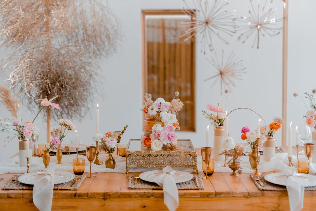 Pink tablescape detail - 3